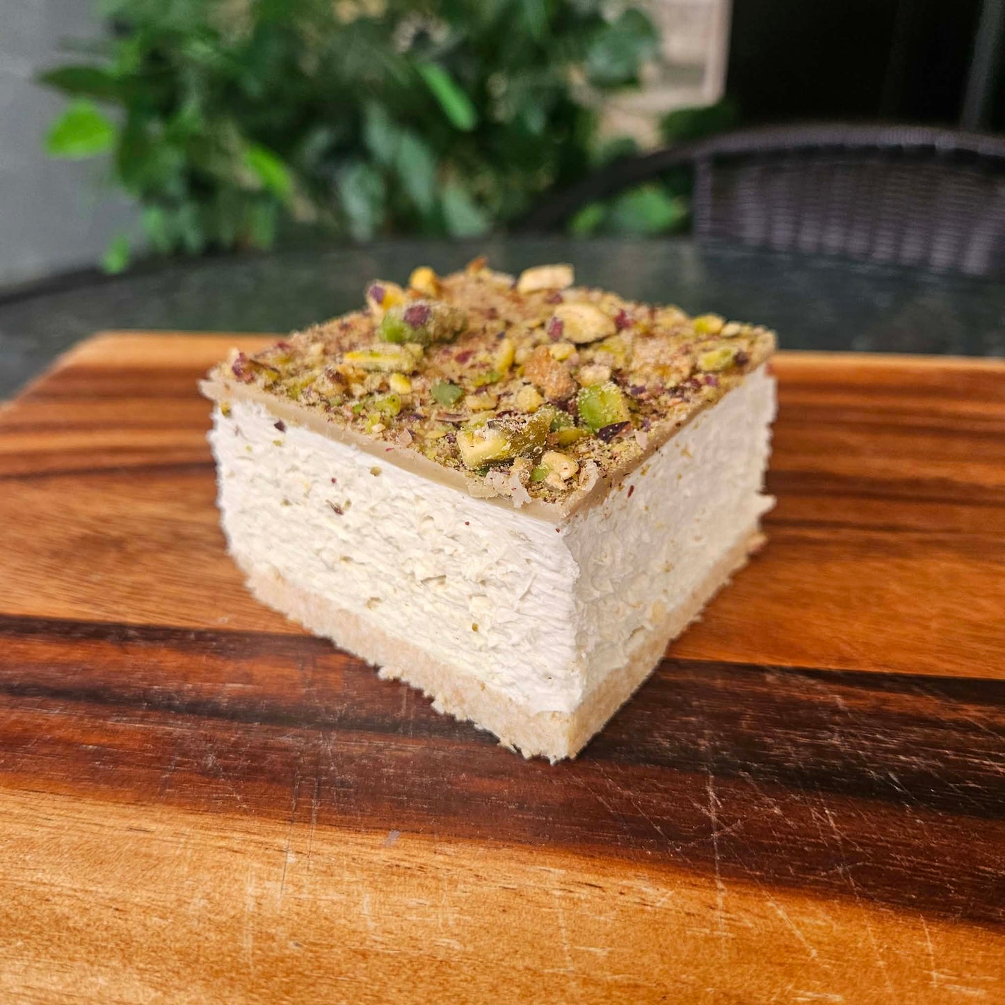 Pistachio Cheesecake Slice