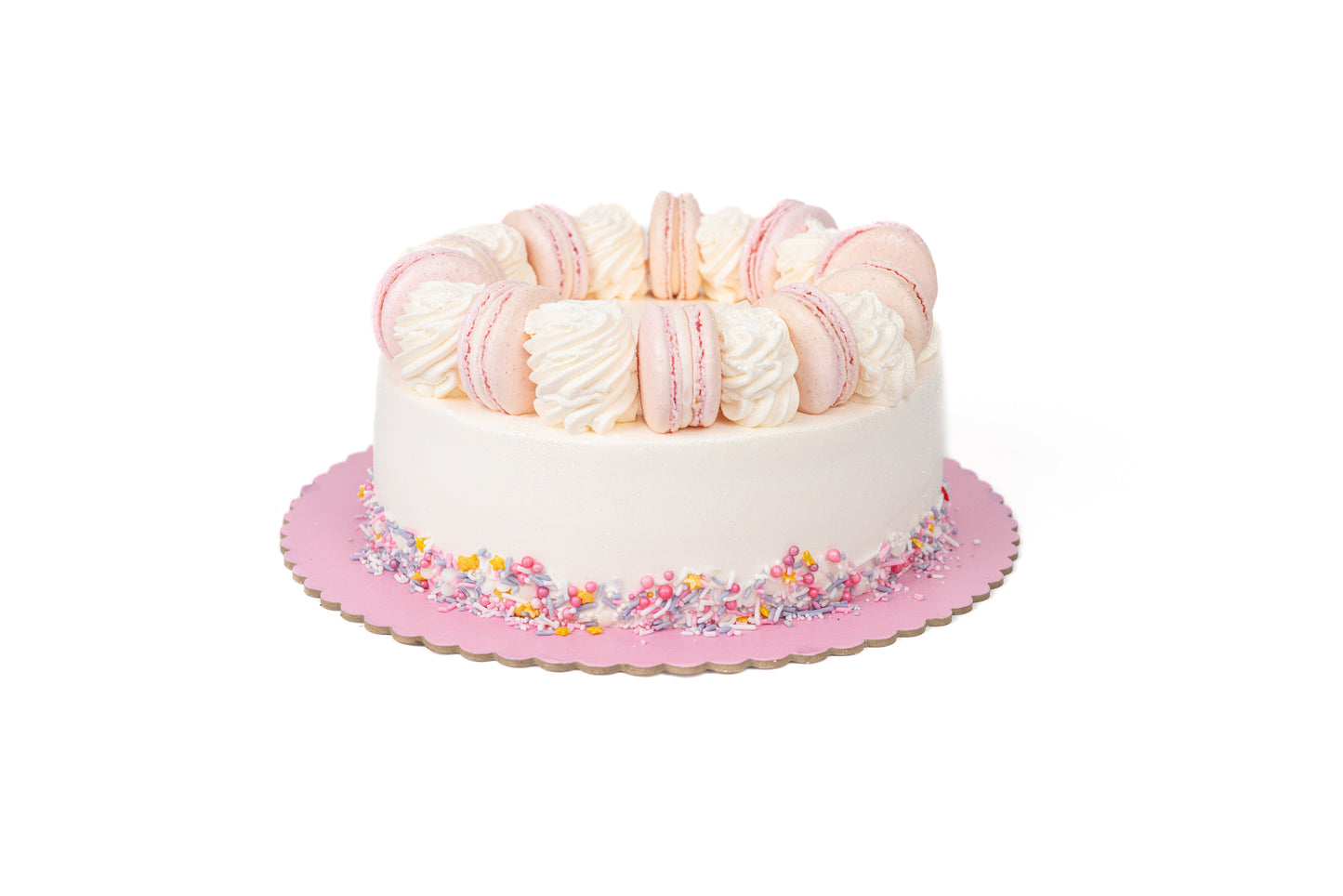 Macaron Swirl Cake