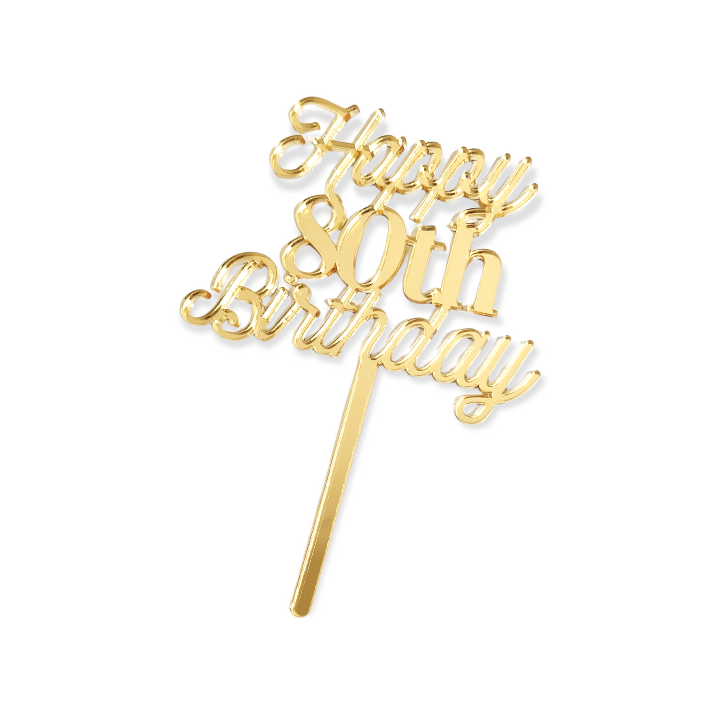 Happy 80th Birthday - Tiny Topper