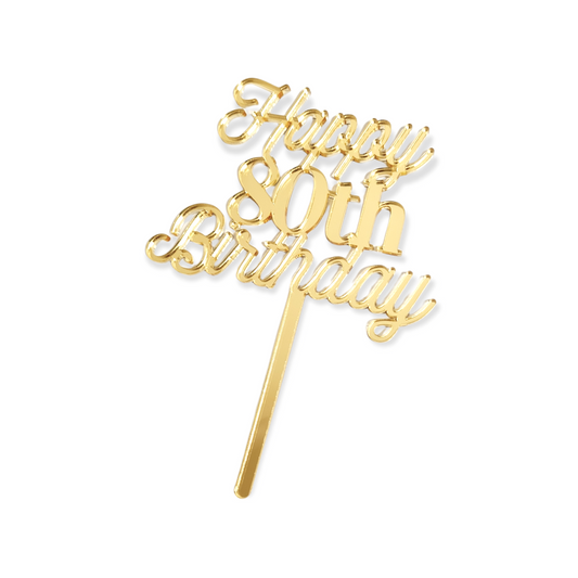 Happy 80th Birthday - Tiny Topper