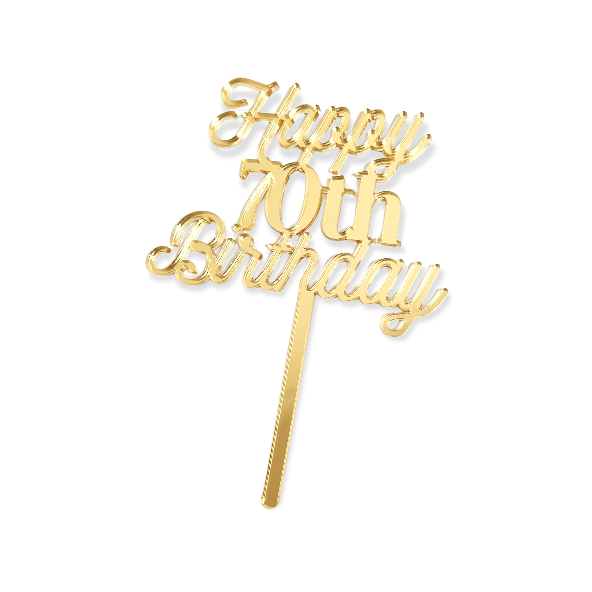 70th Birthday Cake Toppers - Happy 70th Birthday Cake Decorations Australia