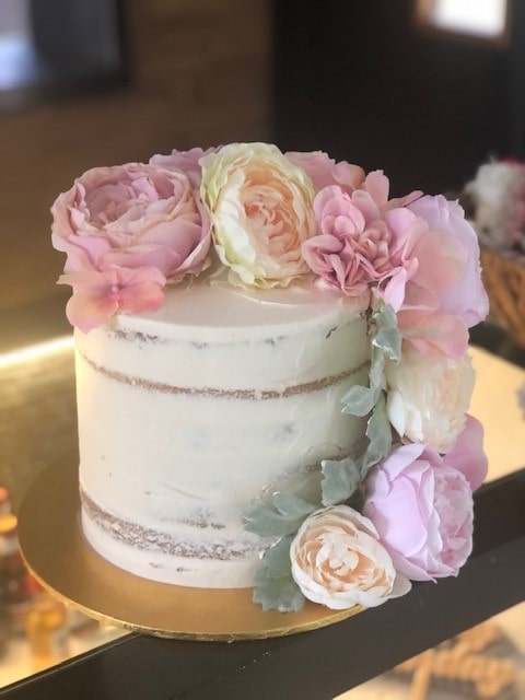 Pink Floral Sponge