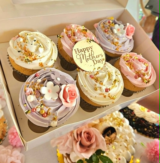 Mother's Day Cupcakes 6 Pack - Luxe Set
