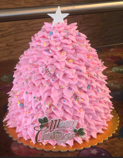 Christmas Tree Sponge Cake