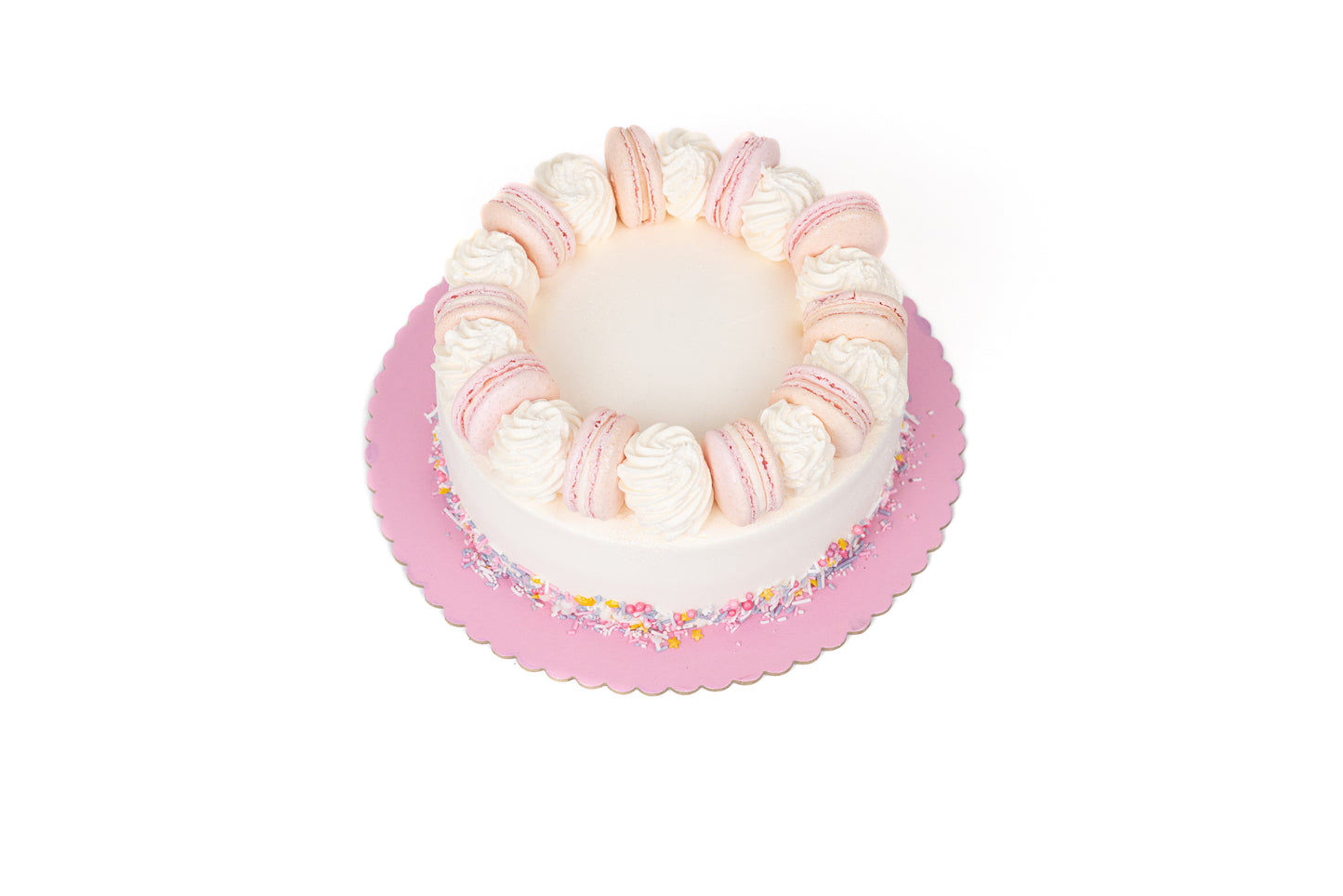 Macaron Swirl Cake