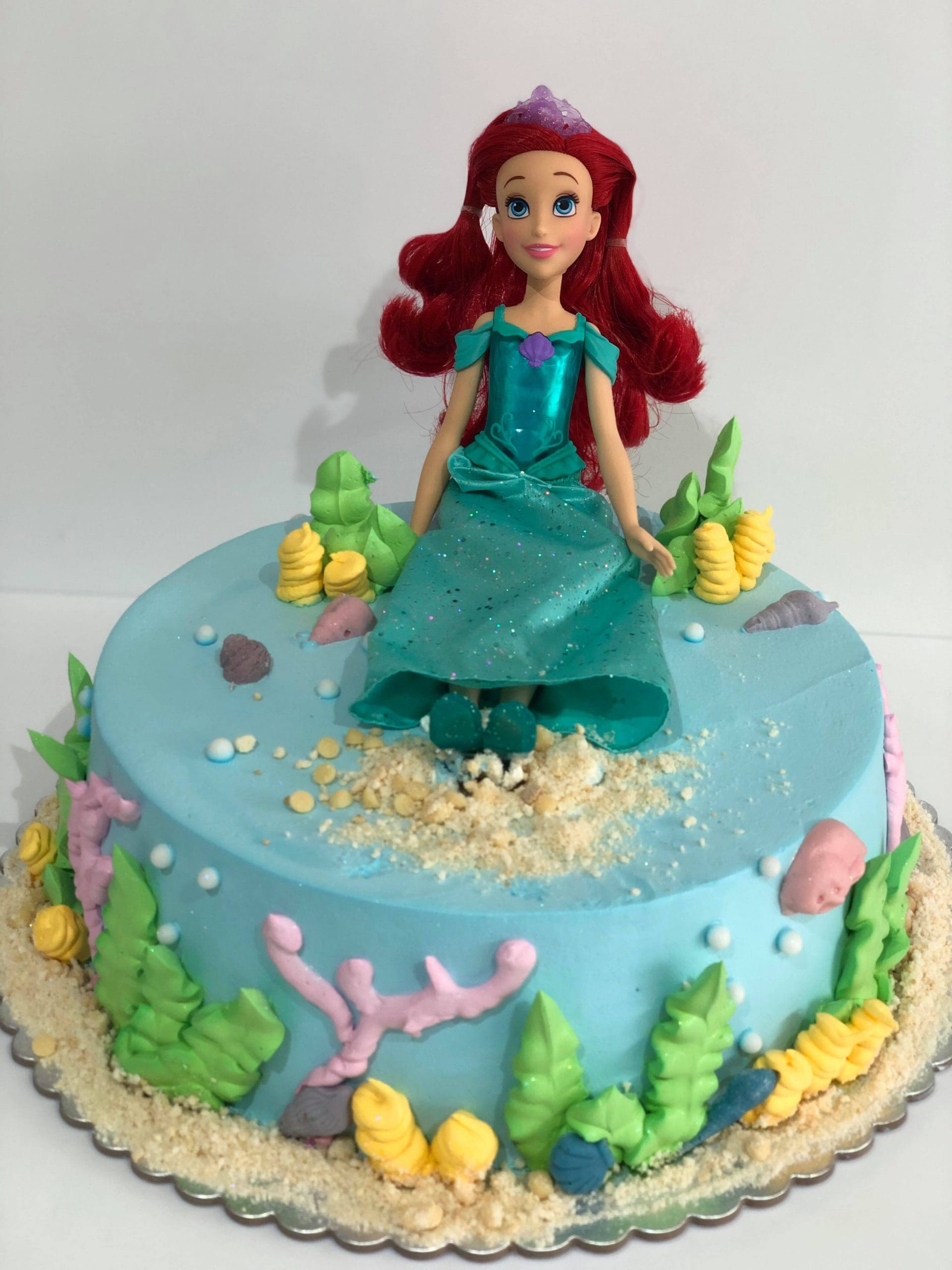 Disney Princess - Ariel Doll Cake. | Disney princess cake, Doll cake, Ariel  doll cake